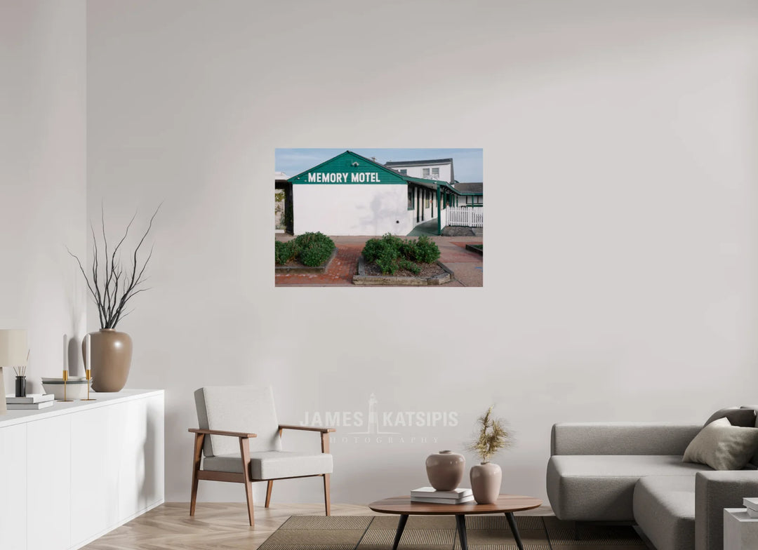 45 x 30″, HD Metal Print Memory Motel Summer