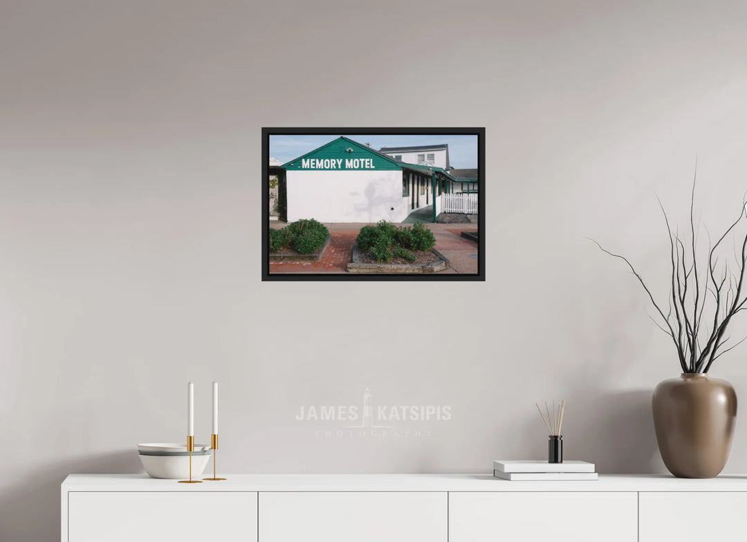 24 x 16″, Print with Black Frame Memory Motel Summer