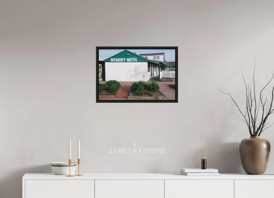 24 x 16″, Print with Black Frame Memory Motel Summer