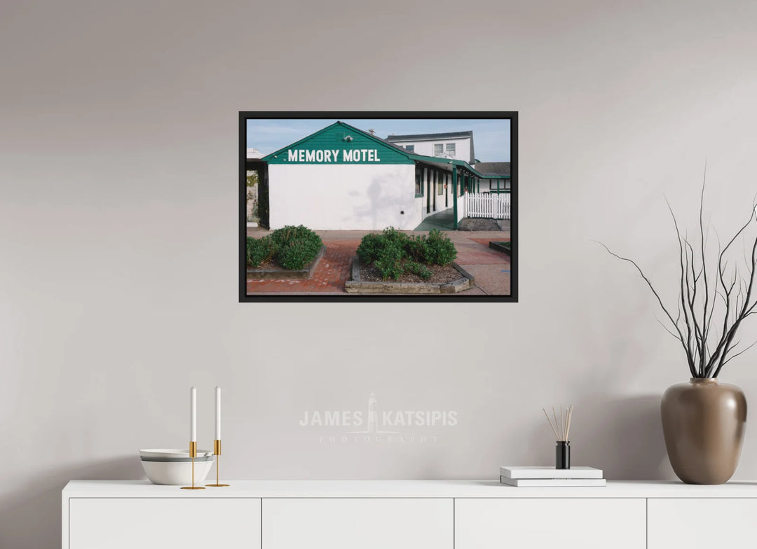 30 x 20″, Print with Black Frame Memory Motel Summer