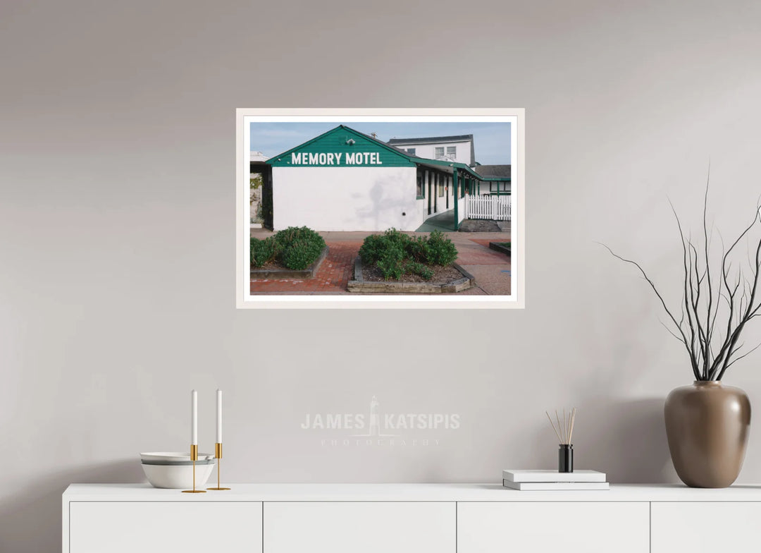 30 x 20″, Print with White Frame Memory Motel Summer