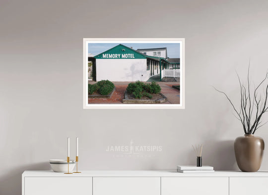 30 x 20″, Print with White Frame Memory Motel Summer