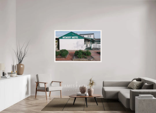60 x 40″, Print with White Frame Memory Motel Summer