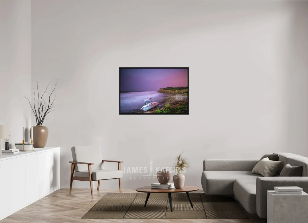 Print with Black Frame, 45 x 30″ Midnight Mash