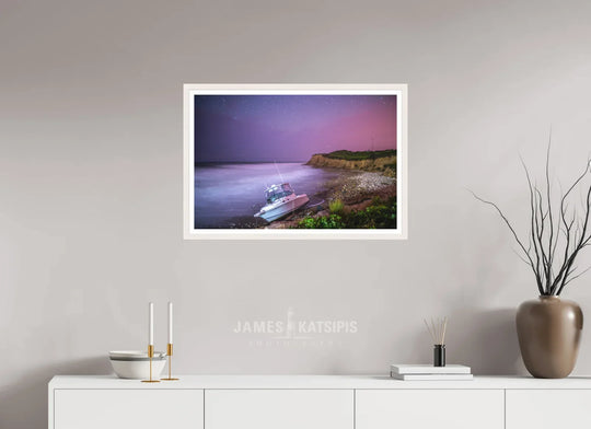 Print with White Frame, 30 x 20″ Midnight Mash