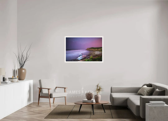 Print with White Frame, 45 x 30″ Midnight Mash