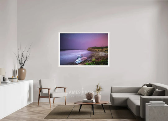 Print with White Frame, 60 x 40″ Midnight Mash