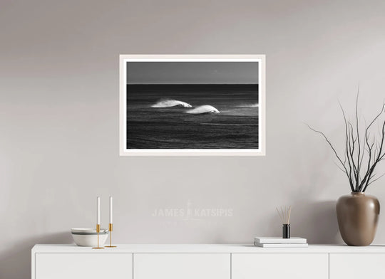 30 x 20″, Print with White Frame Offshore Magic