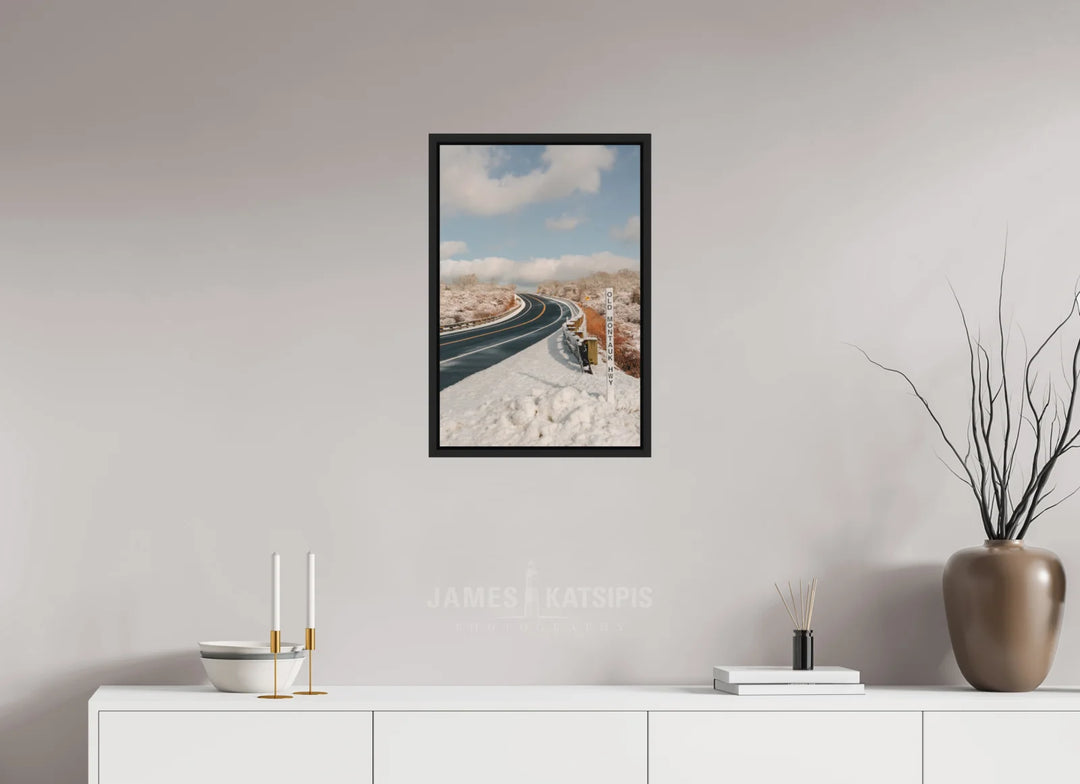 16 x 24″, Black Frame Over The Hill