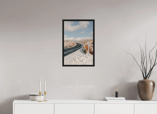 16 x 24″, Black Frame Over The Hill