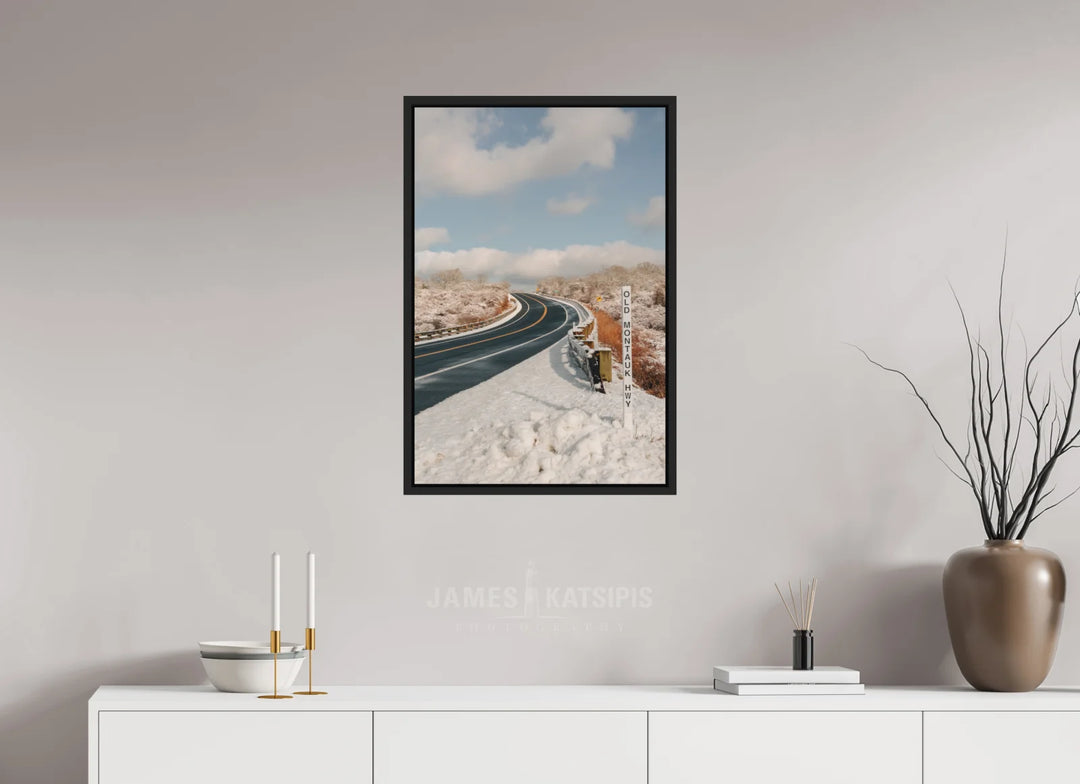 20 x 30″, Black Frame Over The Hill