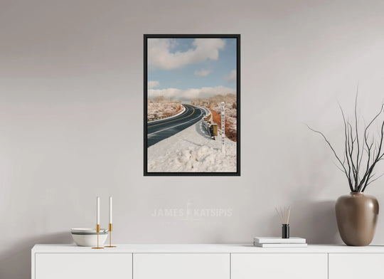 20 x 30″, Black Frame Over The Hill