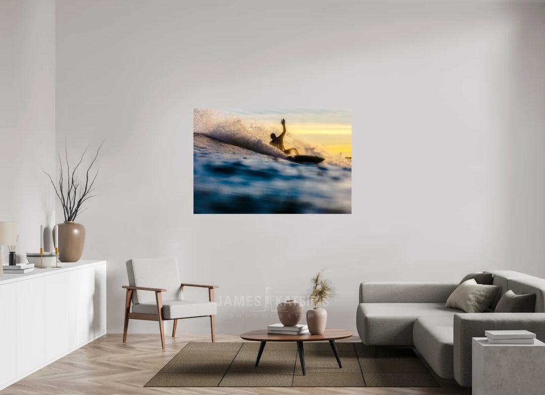 60 x 40″, HD Metal Print Phantom Surf