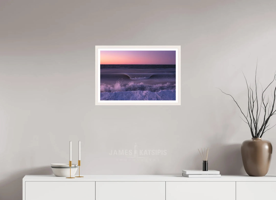 24 x 16″, Print with White Frame Slush Puppy