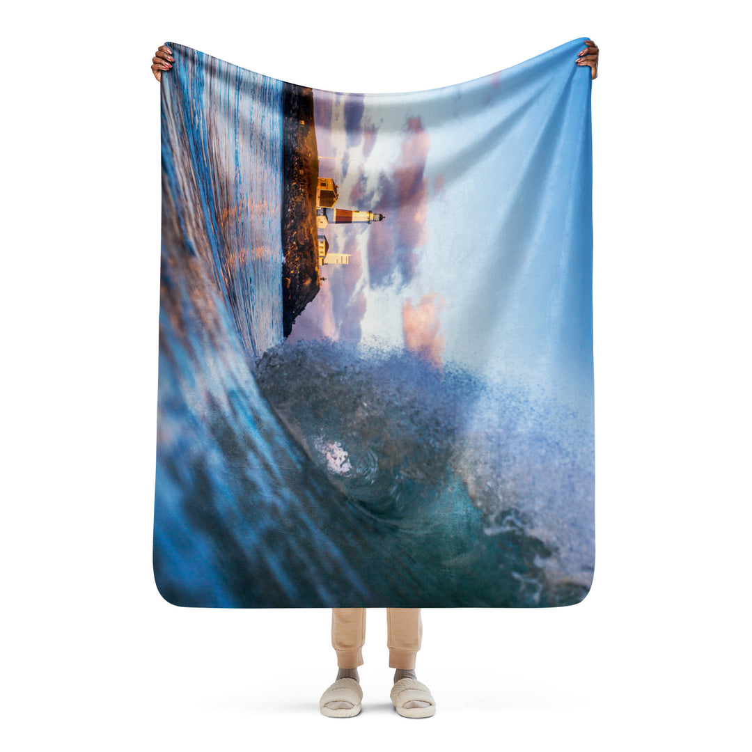 Montauk Lighthouse Sherpa blanket