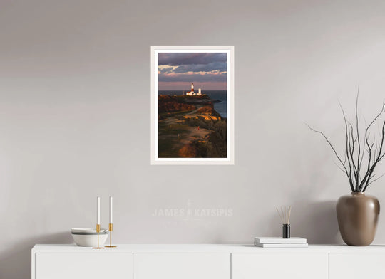 16 x 24″, White Frame Waiting