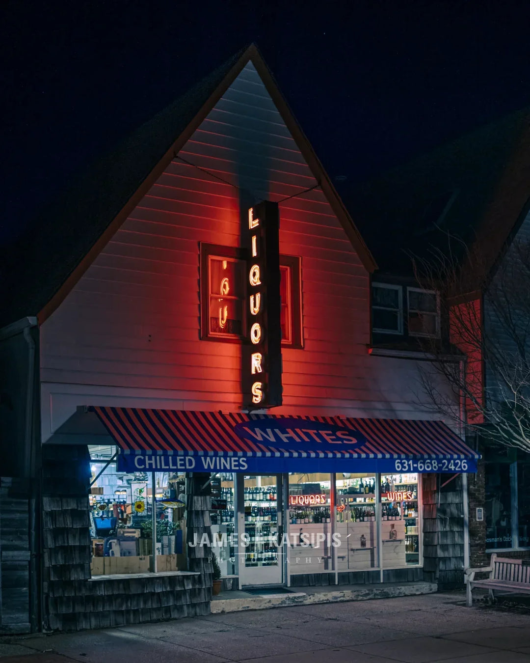 Main image White's Liquor At Night