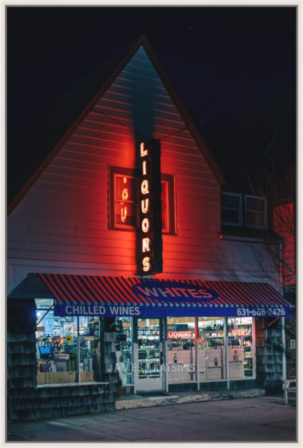 White's Liquor At Night